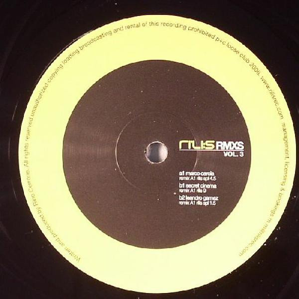 Rino Cerrone - Rilis Remixes Vol. 3 | Rilis (RILISRMX 003)