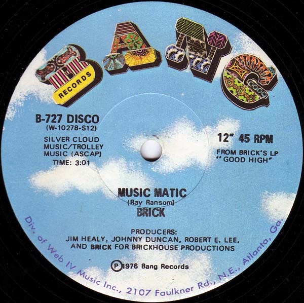 Brick - Dazz / Music Matic | Bang Records (B-727 DISCO) - 2