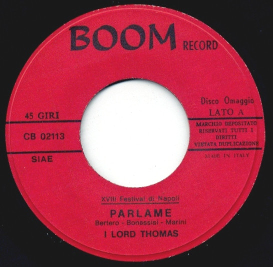 I Lord Thomas - Parlame | Boom Record (C.B. 02113) - 3