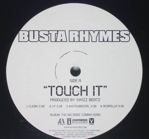 Busta Rhymes - Touch It | Interscope Records (INTR-11597-1)