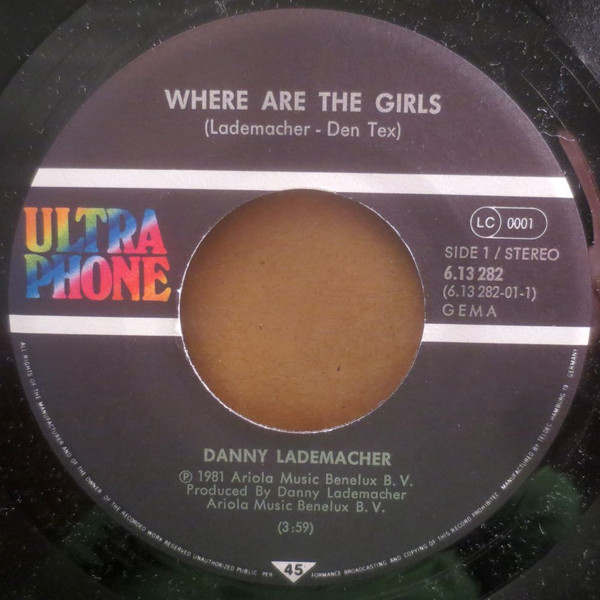 Dany Lademacher - Where Are The Girls | Ultraphone (6.13 282) - 3