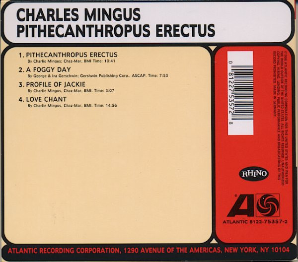 Charles Mingus Jazz Workshop - Pithecanthropus Erectus | Atlantic (8122-75357-2) - 2
