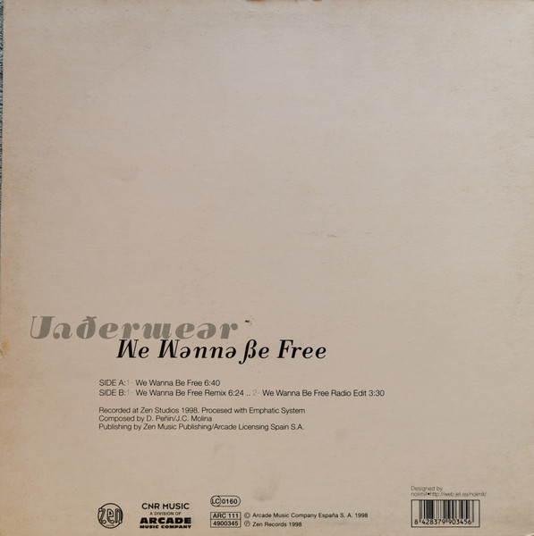 Underwear - We Wanna Be Free | CNR Music (4900345) - 4
