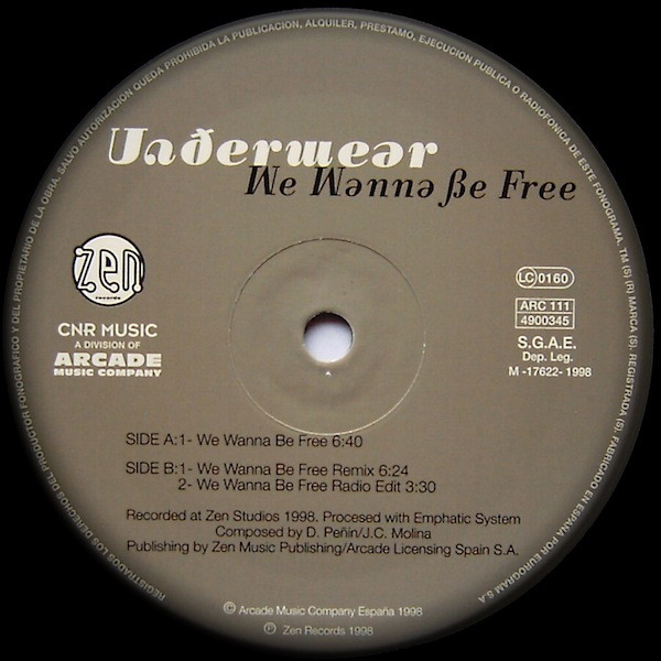 Underwear - We Wanna Be Free | CNR Music (4900345) - 2