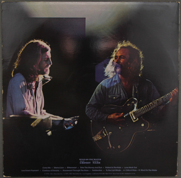 Crosby & Nash - Wind On The Water | ABC Records (ABCD-902) - 2 Crosby & Nash - Wind On The Water | ABC Records (ABCD-902) - 2