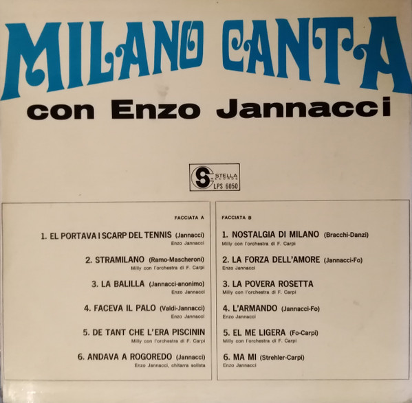 Enzo Jannacci / Milly - Milano Canta | Stella Records (LPS 6050) - 2 Enzo Jannacci / Milly - Milano Canta | Stella Records (LPS 6050) - 2