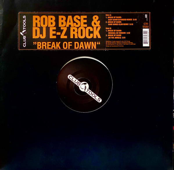 Rob Base & DJ E-Z Rock - Break Of Dawn | Club Tools (0060750CLU) - main