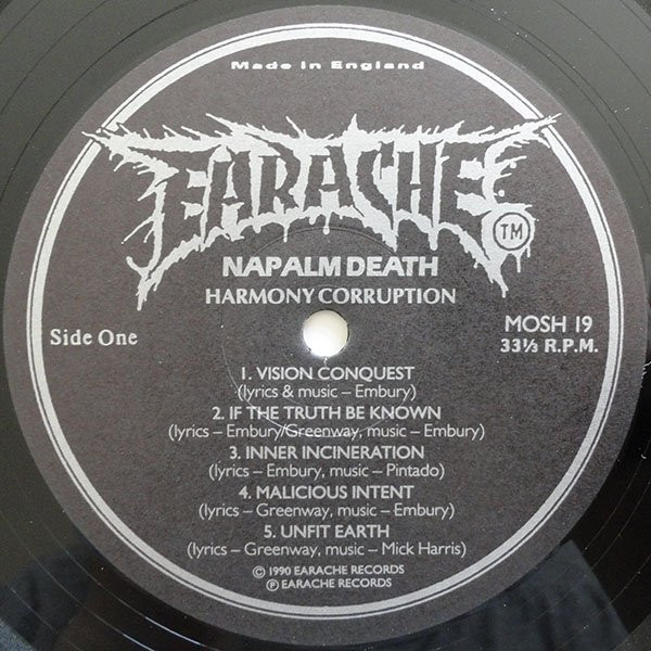 Napalm Death - Harmony Corruption | Earache (MOSH 19) - 4
