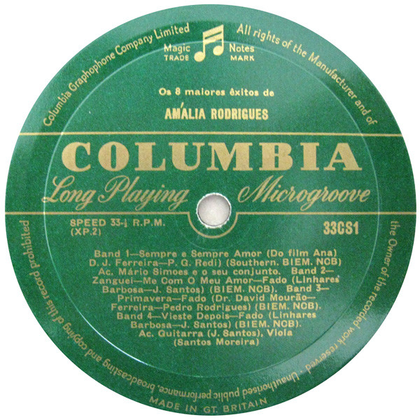 Amália Rodrigues - Os 8 Maiores Êxitos (8 Outstanding Successes) | Columbia (33CS1) - 4