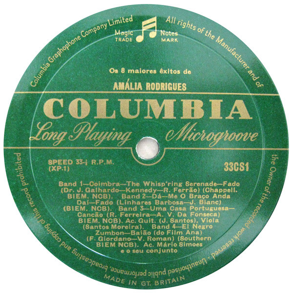 Amália Rodrigues - Os 8 Maiores Êxitos (8 Outstanding Successes) | Columbia (33CS1) - 3