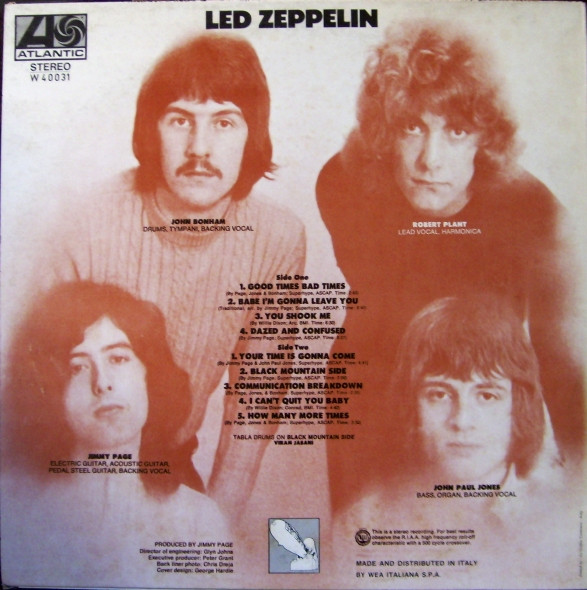 Led Zeppelin - Led Zeppelin | Atlantic (W 40031) - 2