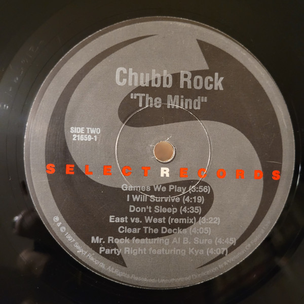 Chubb Rock - The Mind | Select Records (21659-1) - 4 Chubb Rock - The Mind | Select Records (21659-1) - 4
