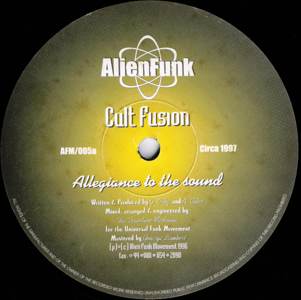 Cult Fusion - Allegiance To The Sound | Alien Funk Movement (AFM/005) - main