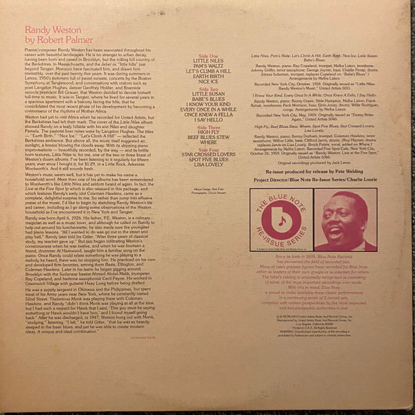 Randy Weston - Little Niles | Blue Note (BN-LA598-H2) - 4
