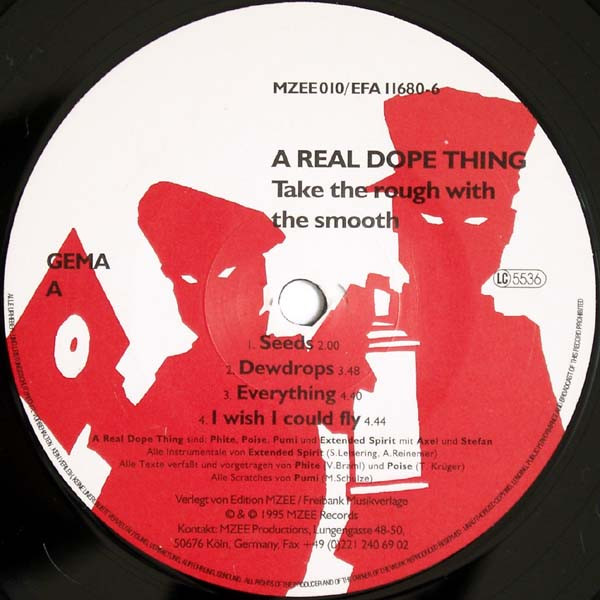 A Real Dope Thing - Take The Rough With The Smooth EP | MZEE Records (MZEE 010) - 3 A Real Dope Thing - Take The Rough With The Smooth EP | MZEE Records (MZEE 010) - 3