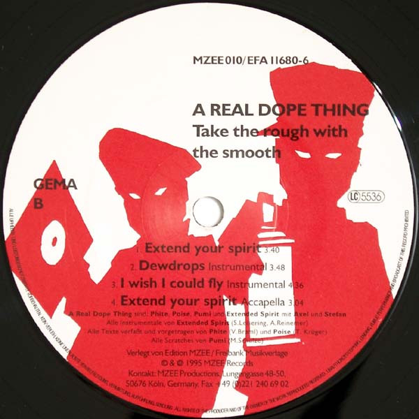 A Real Dope Thing - Take The Rough With The Smooth EP | MZEE Records (MZEE 010) - 4 A Real Dope Thing - Take The Rough With The Smooth EP | MZEE Records (MZEE 010) - 4