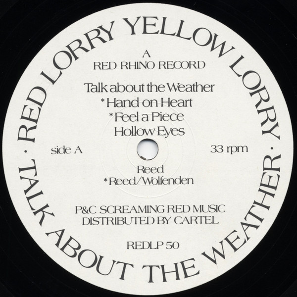 Red Lorry Yellow Lorry - Talk About The Weather | Red Rhino Records (REDLP 50) - 3