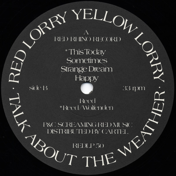 Red Lorry Yellow Lorry - Talk About The Weather | Red Rhino Records (REDLP 50) - 4