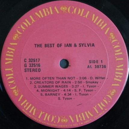 Ian & Sylvia - The Best Of Ian & Sylvia | Columbia (G 32516) - 3 Ian & Sylvia - The Best Of Ian & Sylvia | Columbia (G 32516) - 3