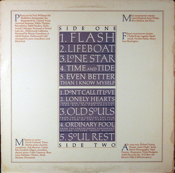 Paul Williams - Ordinary Fool | A&M Records (SP-4550) - 2