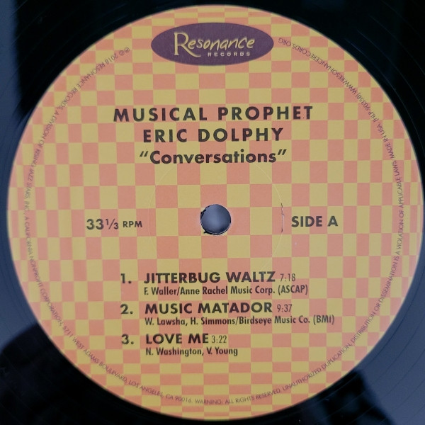 Eric Dolphy - Musical Prophet (The Expanded 1963 New York Studio Sessions) | Resonance Records (HLP-9035) - 4 Eric Dolphy - Musical Prophet (The Expanded 1963 New York Studio Sessions) | Resonance Records (HLP-9035) - 4