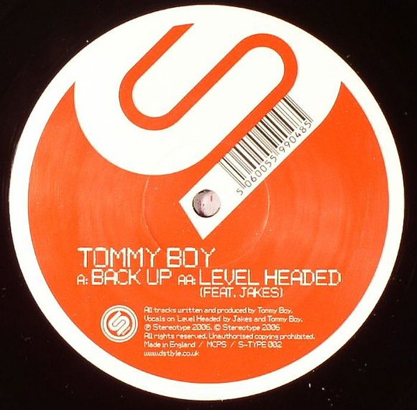 Tommy Boy - Back Up / Level Headed | Stereotype (S-TYPE 002) - main