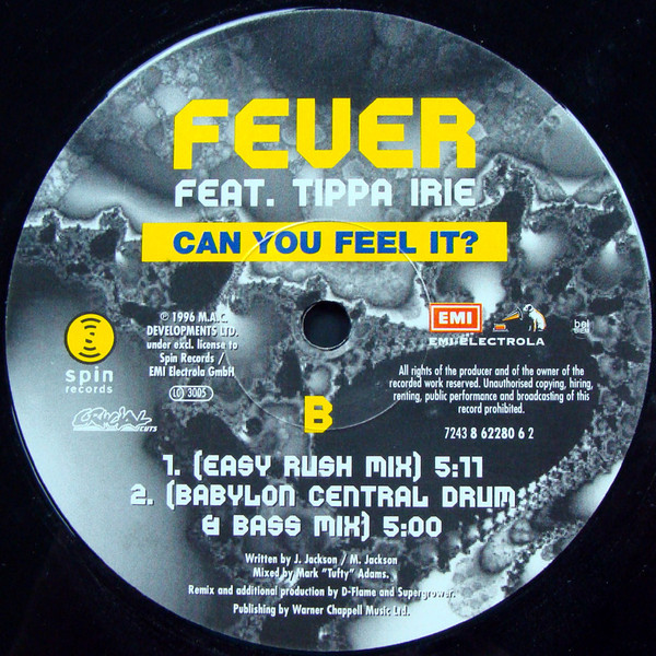 Fever Feat. Tippa Irie - Can You Feel It? | Spin Records (7243 8 62280 6 2) - 3 Fever Feat. Tippa Irie - Can You Feel It? | Spin Records (7243 8 62280 6 2) - 3