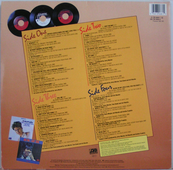 Aretha Franklin - 30 Greatest Hits | Atlantic (781 668-1) - 3