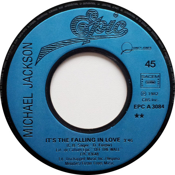 Michael Jackson - Billie Jean | Epic (EPC A 3084)