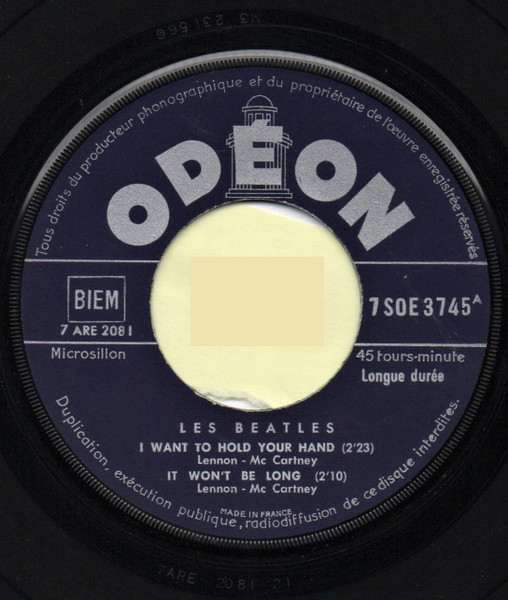 The Beatles - I Want To Hold Your Hand | Odeon (7 SOE 3745) - 3