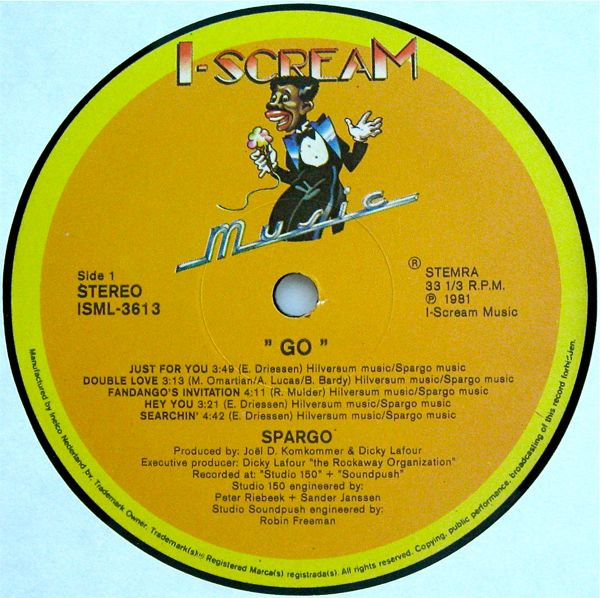Spargo - Go | I-Scream Music (ISML-3613) - 3