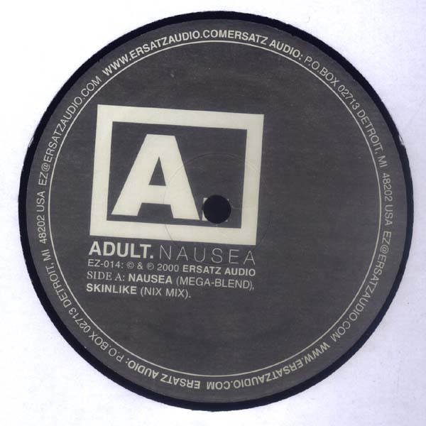 ADULT. - Nausea | Ersatz Audio (EZ-014) - 3