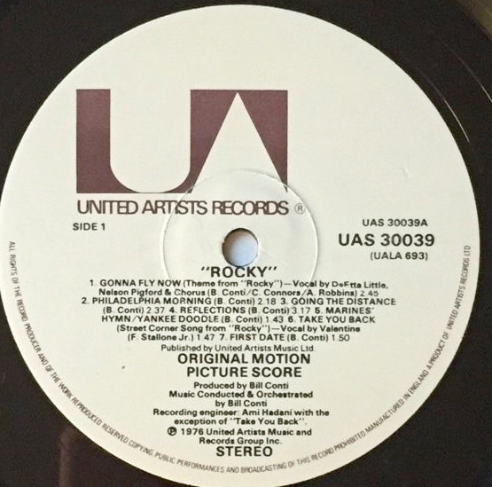 Bill Conti - Rocky - Original Motion Picture Score | United Artists Records (UAS 30039) - 4 Bill Conti - Rocky - Original Motion Picture Score | United Artists Records (UAS 30039) - 4