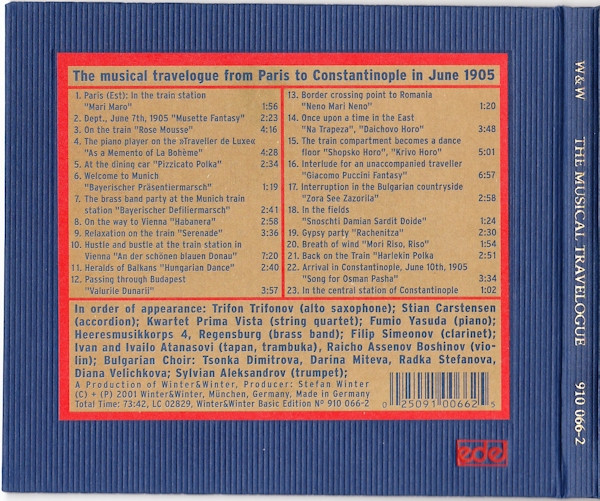 Alexander Schiffgen - The Musical Travelogue Orient Express By Alexander Schiffgen | Winter & Winter (910 066-2)