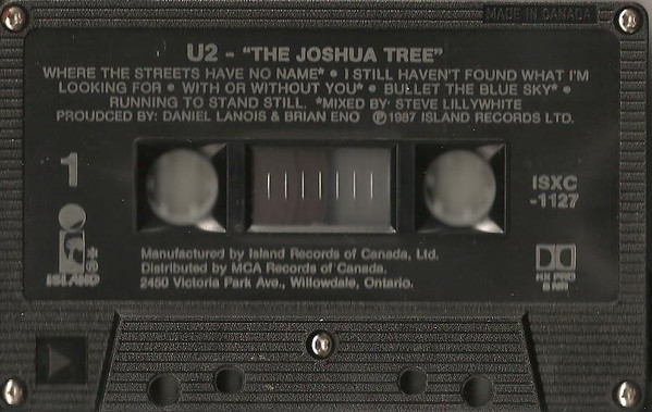 U2 - The Joshua Tree | Island Records (ISXC 1127) - 3