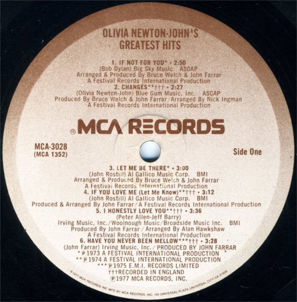 Olivia Newton-John - Olivia Newton-John's Greatest Hits | MCA Records (MCA-3028) - 4 Olivia Newton-John - Olivia Newton-John's Greatest Hits | MCA Records (MCA-3028) - 4
