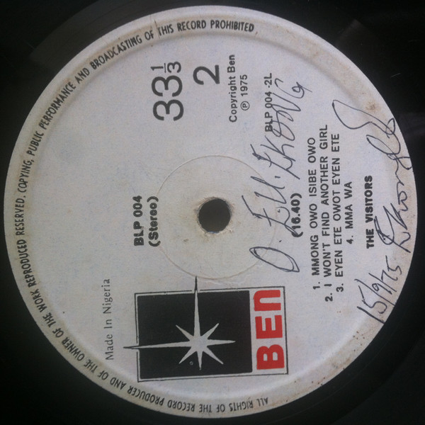 The Visitors - Owot Ukoh | Ben (BLP 004) - 3