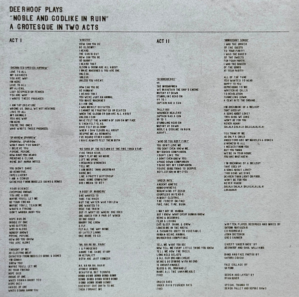 Deerhoof - Noble And Godlike In Ruin | Joyful Noise Recordings (JNR496) - 3 Deerhoof - Noble And Godlike In Ruin | Joyful Noise Recordings (JNR496) - 3