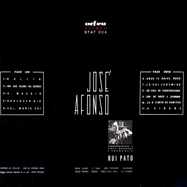 José Afonso - Contos Velhos Rumos Novos | Orfeu (STAT 004) - 2 José Afonso - Contos Velhos Rumos Novos | Orfeu (STAT 004) - 2