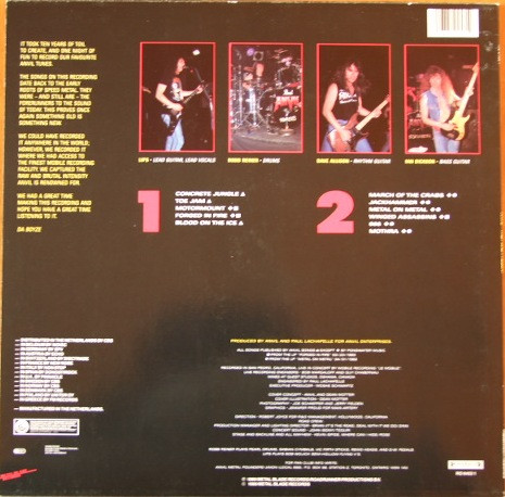 Anvil - Past And Present - Live In Concert | Roadracer Records (RO 9453 1) - 2 Anvil - Past And Present - Live In Concert | Roadracer Records (RO 9453 1) - 2