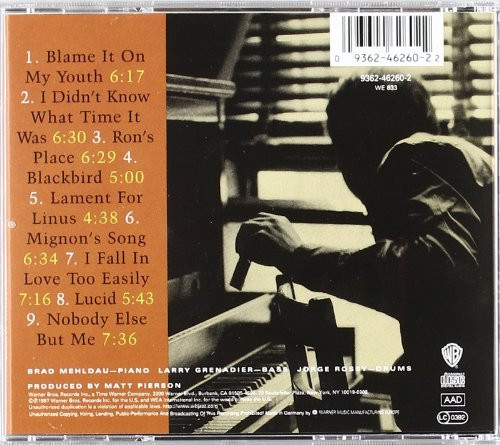Brad Mehldau - The Art Of The Trio - Volume One | Warner Bros. Records (9362-46260-2) - 2