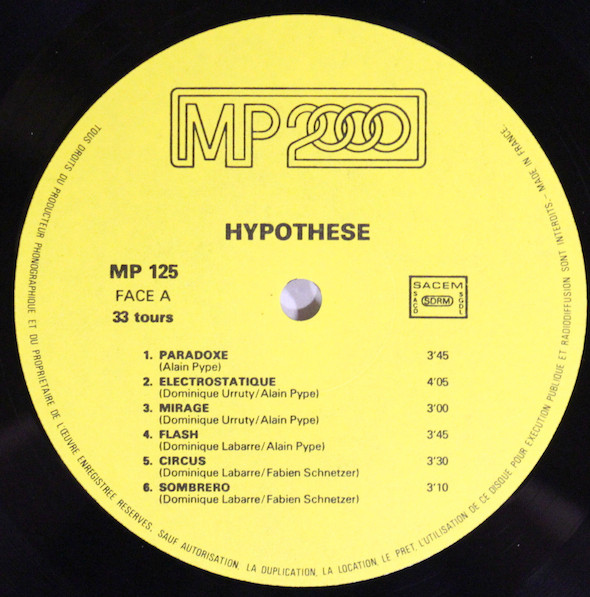 Various - Hypothese | Editions Montparnasse 2000 (MP 125) - 3 Various - Hypothese | Editions Montparnasse 2000 (MP 125) - 3