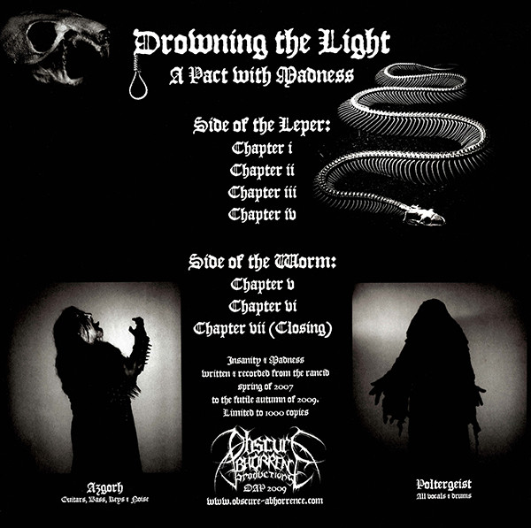 Drowning The Light - A Pact With Madness | Obscure Abhorrence Productions (none) - 2