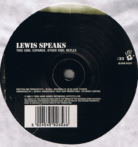 Lewis Speaks - Reflex / Expanse | Hard Hands (HAND 033T) - main