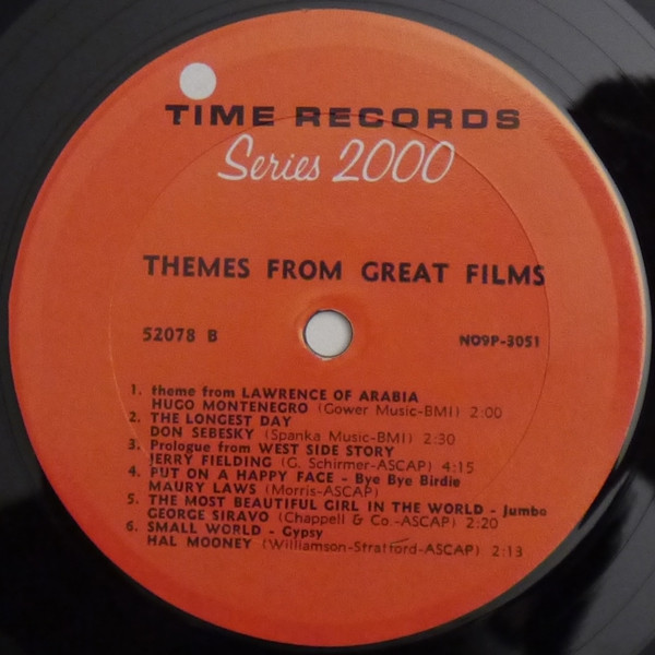 Various - Themes From Great Films | Time Records (52078) - 4 Various - Themes From Great Films | Time Records (52078) - 4