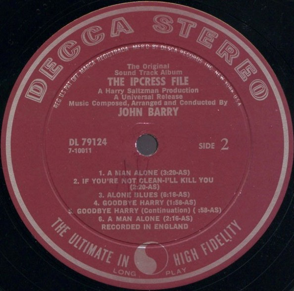 John Barry - The Ipcress File (The Original Soundtrack Album) | Decca (DL 79124) - 4 John Barry - The Ipcress File (The Original Soundtrack Album) | Decca (DL 79124) - 4