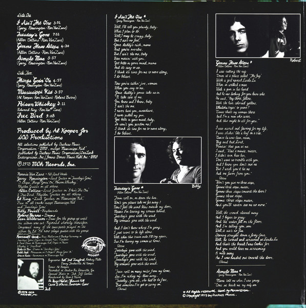 Lynyrd Skynyrd - (pronounced'lĕh-'nérd'skin-'nérd) | Analogue Productions (APP 363-45) - 2