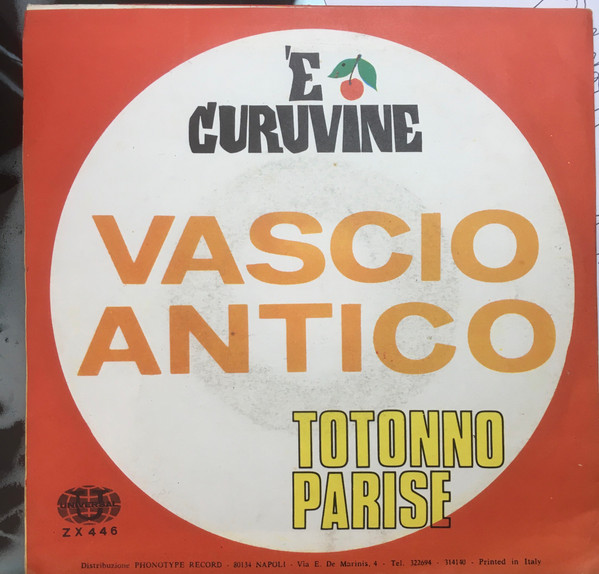 Totonno Parise - 'E Curuvine | Universal (ZX 446) - 2