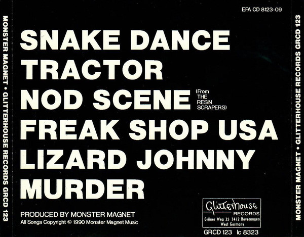 Monster Magnet - Monster Magnet | Glitterhouse Records (GRCD 123) - 2