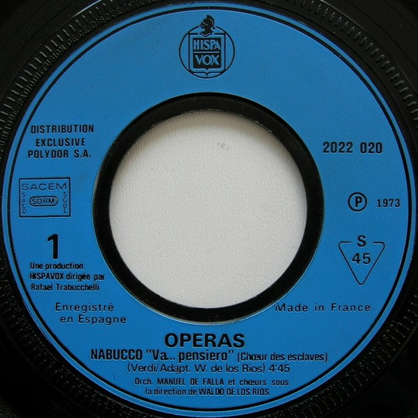 Waldo De Los Rios - Operas (Nabucco / Elixir D'Amour) | Hispavox (2022 020) - 3